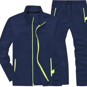 Men Track suits 2 Piece Sweatsuits Set for Men Jogging suits sets Sports Full Zip Athletic Sweat Suit for Men